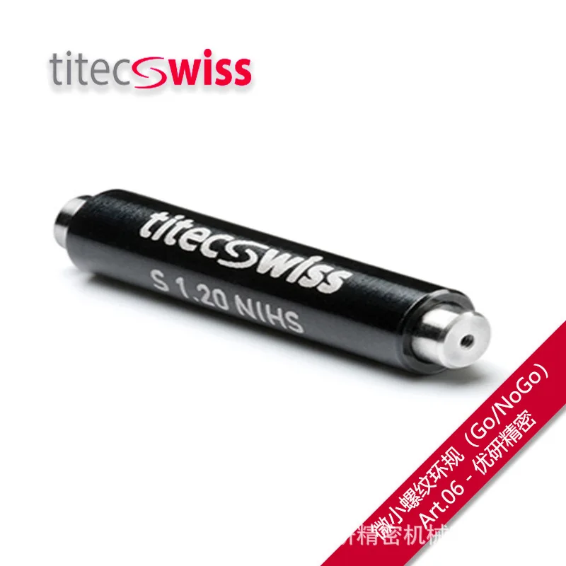 TITECSWISS Thread Ring Gauge M0.3-M1.6 Thread Inspection Art.06