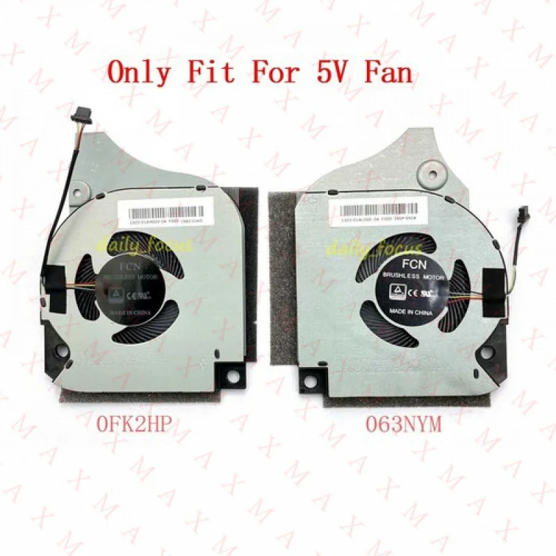 

Вентилятор охлаждения процессора и графического процессора LL для DELL INSPIRON G5-5590 G7-7590 G7 7590 5 В 063NYM 0FK2HP