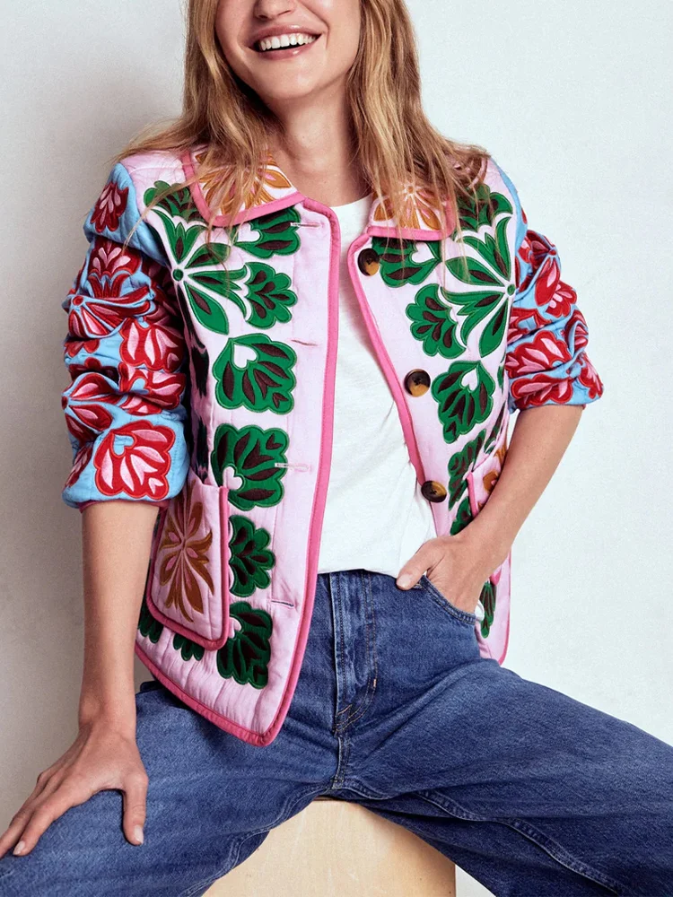 

Новая осенняя женская одежда в европейском и американском стиле, модный и универсальный дизайн, куртка с принтом