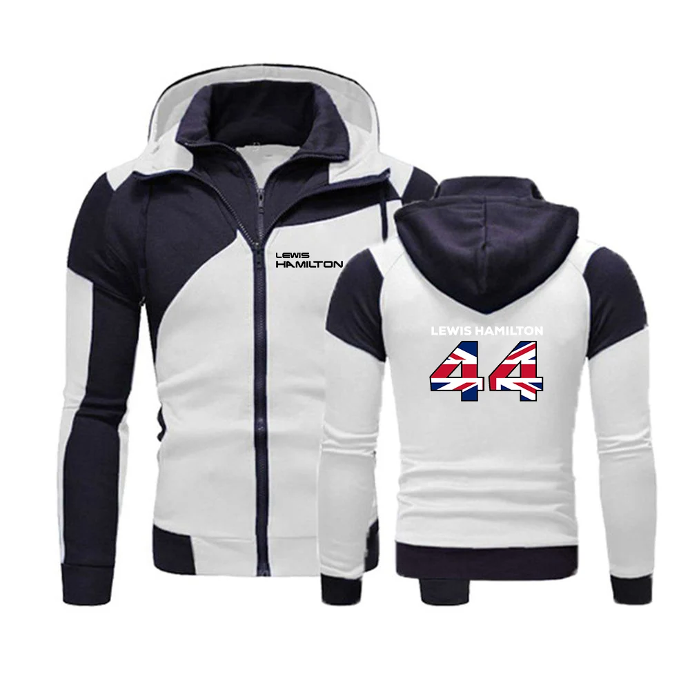 F1 Driver Lewis Hamilton Digital 44 New Spring Autumn Jacket Men Sweatshirt Hoodies Fleece Cotton Zipper Harajuku Male Coat view 4