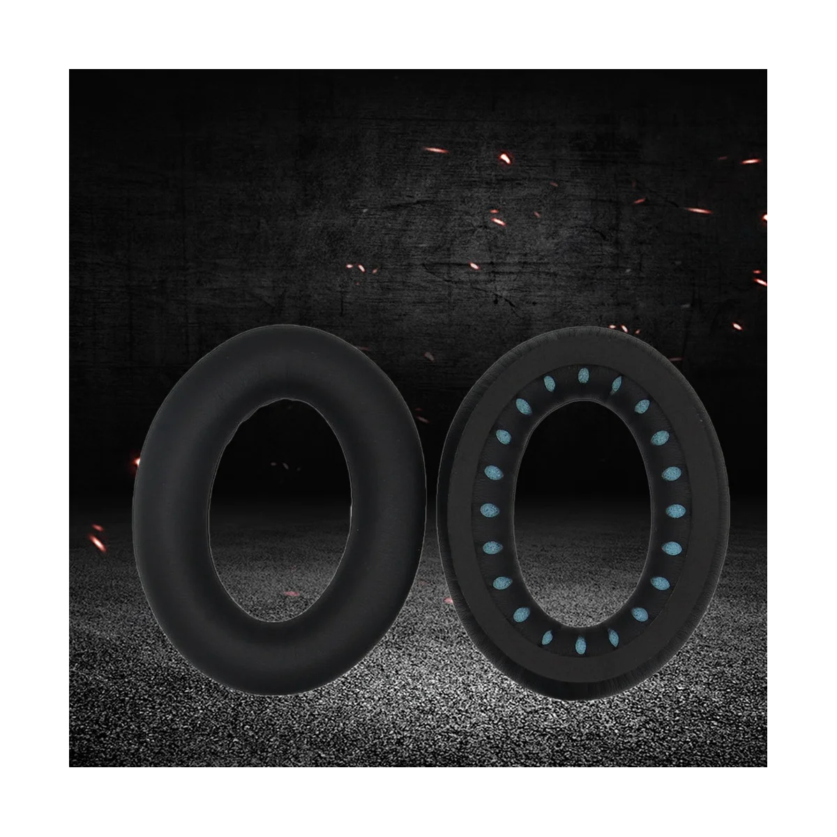 A57G-1 คู่หูฟังสําหรับ Bose QC 45 หูฟังเปลี่ยนหูฟัง Protector แขนหัวเข็มขัดแผ่นรองหูฟังสีดํา