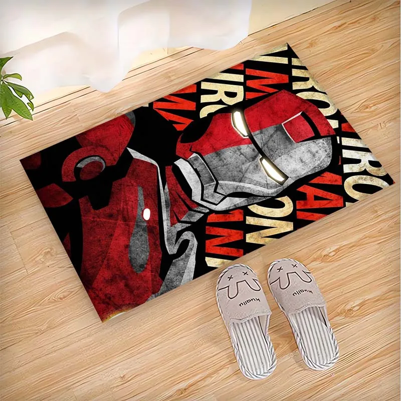 Marvel Comics Iron Man Print Carpet Living Room Bedroom Large Area Soft Comfortable Decorative Carpet Exquisite Gift