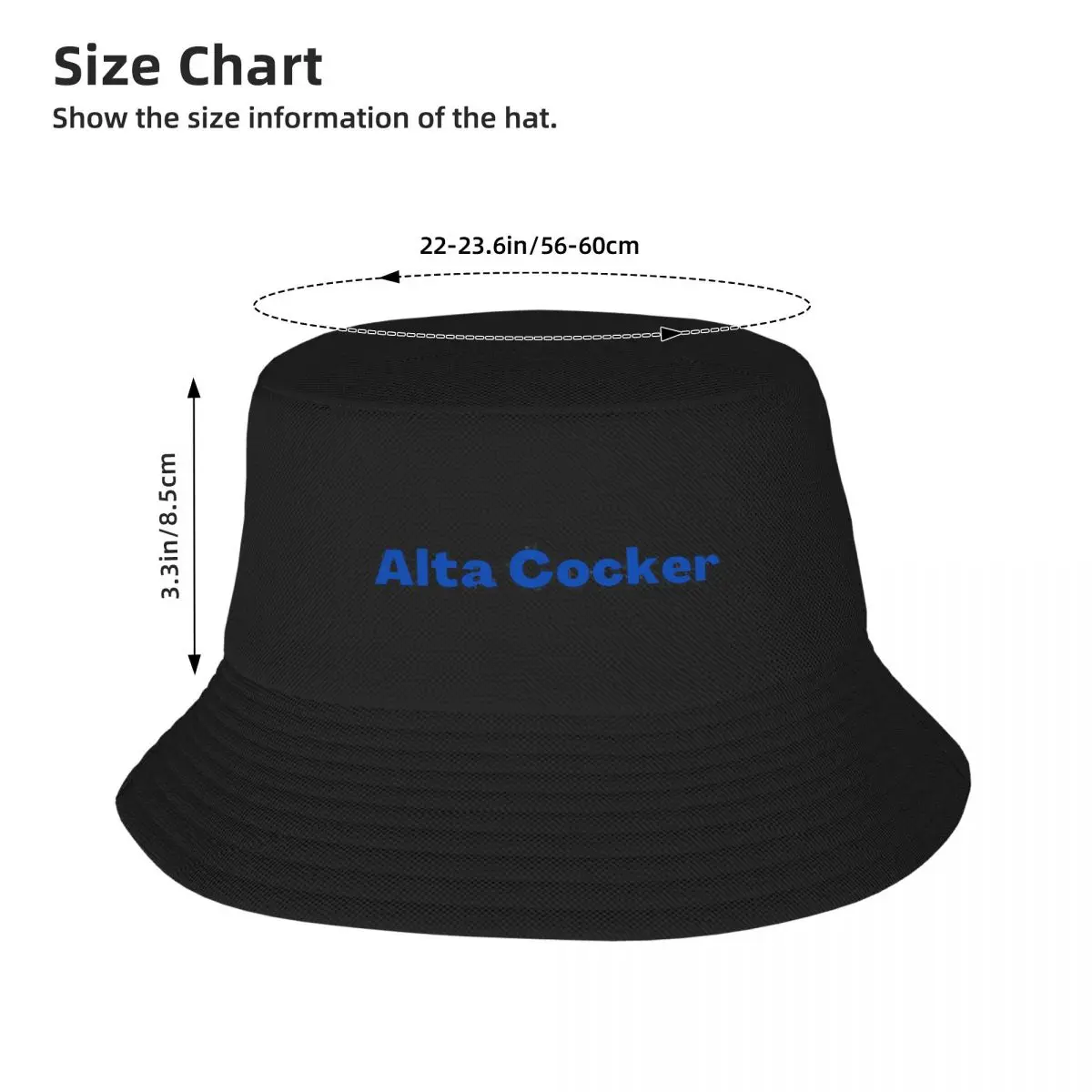 Yiddish Alta Cocker Funny Old Person Bucket Hats Panama Hat Children Bob Hats Reversible Fisherman Hats Fishing Unisex Caps