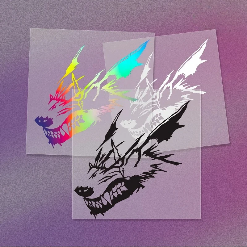 

Personalized Art Wolf Creative Electric Car Modification Car Decoration Stickers Sunscreen Easy Stickers Car External Sticker