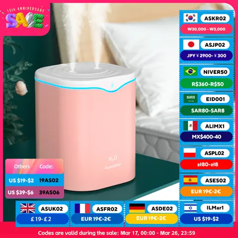 2000ml 대용량 듀얼 스프레이 가습기 Usb 홈 자동 물 보충 장치 2L 공기 청정기 워터 디퓨저 사무실