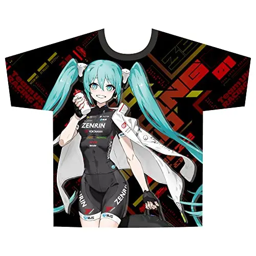 2026 New Racing Miku Team UKYO X Hatsune Miku T Shirt Full Graphic Print Anime Streetwear Casual Short Sleeve Tops for Men Women