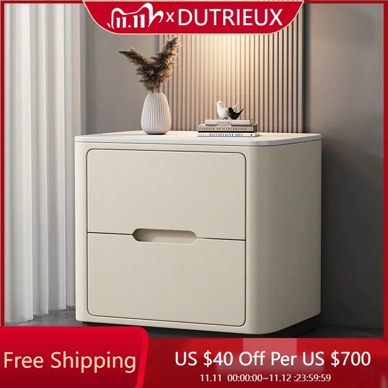 

Organizer Nordic Nightstand Modern Minimalist Storage Italian Drawers Accent Bedside Table Luxury Trendy Muebles Home Products