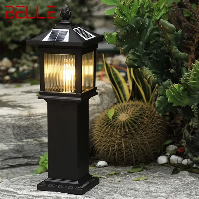 

BELLE Contemporary Outdoor Solar Lawn Lamp LED Waterproof Villa Garden Courtyard District Residential Quarters Lawn Lamp