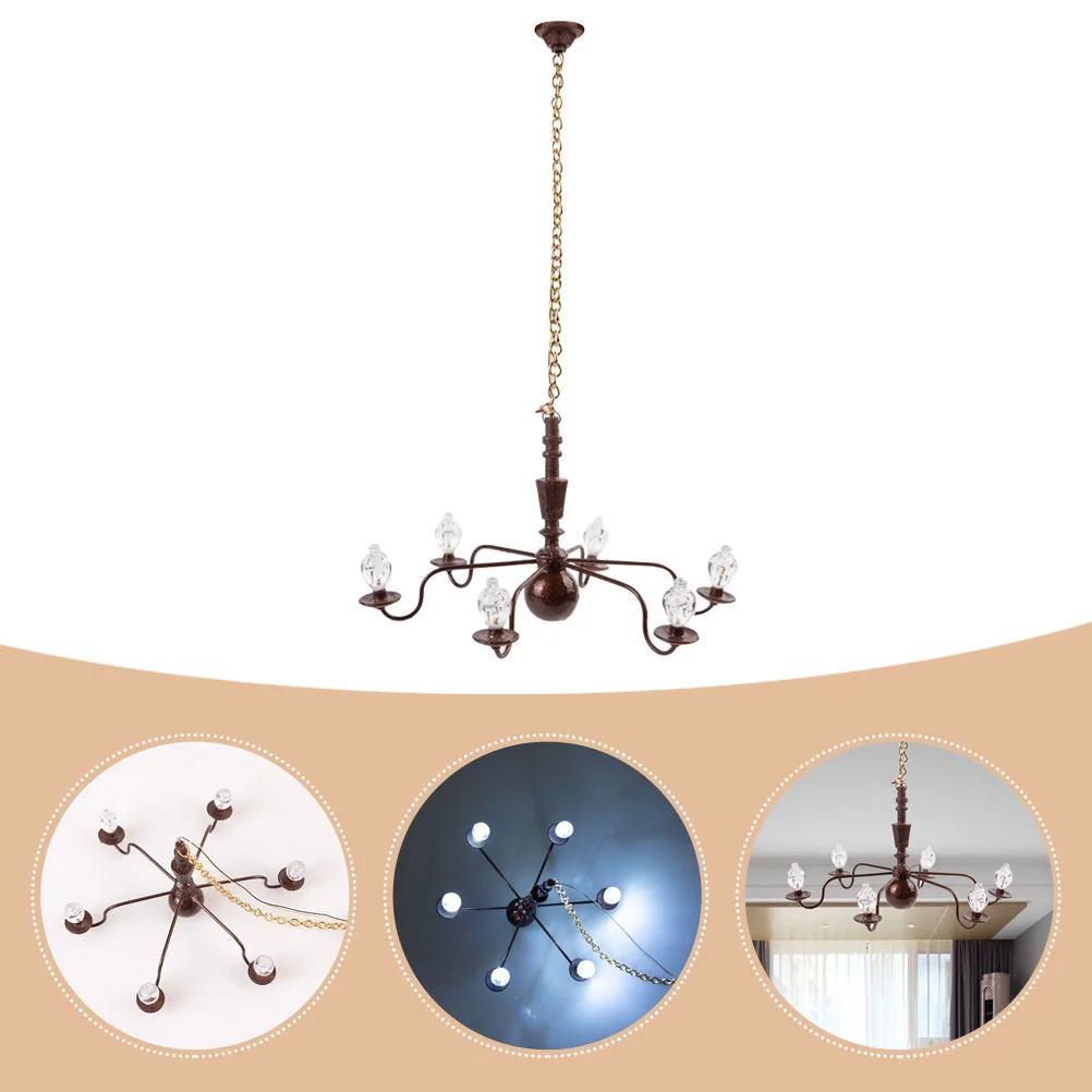 Fairy Moss Micro Landscape Chandelier Indoor Plants Adjustable Abs Tiny Hanging Lamp