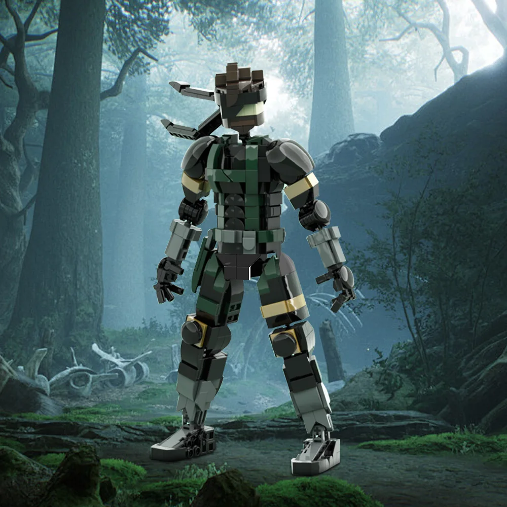 MOC-224238 Metal Gear Solid Big Boss Building Blocks Model Game Metal Gear Solid Big Boss Action Figure Bricks Assembly DIY Toys