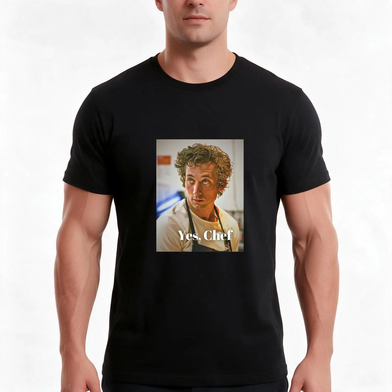 Yes, Chef Jeremy Allen White, original berf the bear T-Shirt, Summer Casual Cotton Tee, Oversized Streetwear Tops, 100% Cotton