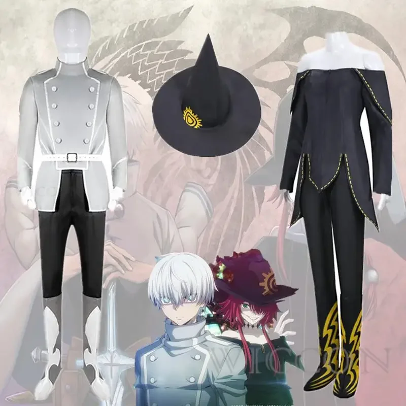 Anime Ragna Crimson Cosplay Costume Ragna Cosplay White Outfit Party Carnival Halloween Cosplay Costume