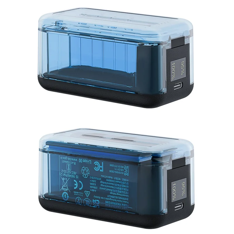 【Electronic-Accessories】For Insta 360 X5 Accessories Charging Butler Dual-Slot Fast Charging Box Display Battery Charger Case Fo