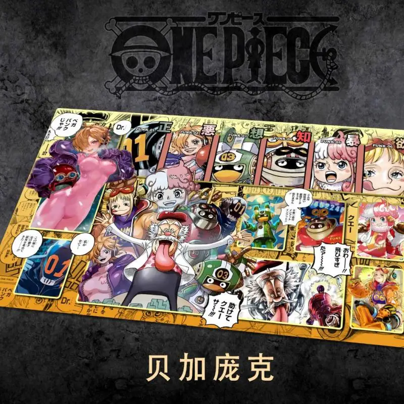 OPCG One Piece Playmat Luffy Marshall D Teach Anime Playmat Trading Card Game Mat Dedicated Card Play Against Table Mat OP7-9