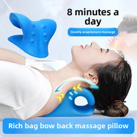 Neck And Shoulder Relaxer Cervical Traction Device For TMJ Pain Relief Spine Alignment Chiropractic Pillow Neck Stretcher