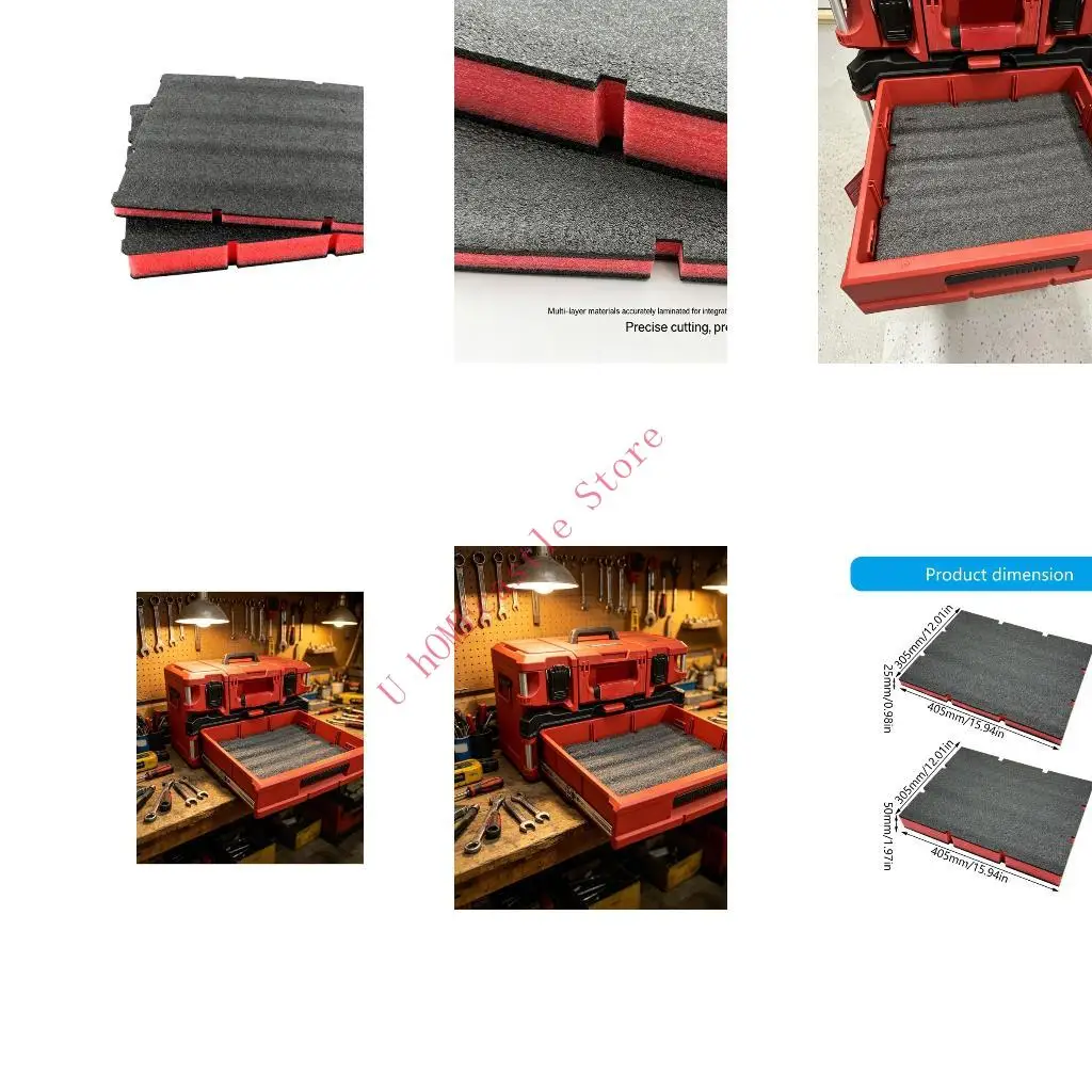 63HF EPE Foam Padding Sheets for MWQ 48-22-8442 ,48-22-84443 Toolboxes Foam Inserts for Tool Storage Impacts Absorption