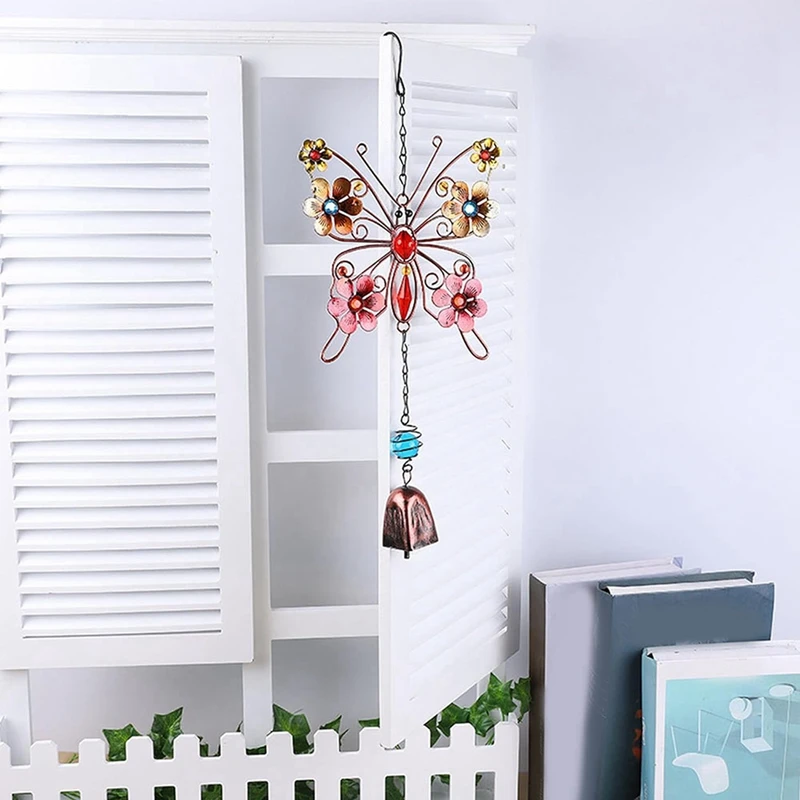 1 Piece Butterfly Wind Chimes, Outdoor Indoor Decor, As Shown Mobile Romantic Wind For Grandma Gifts, Mom Gifts, Home