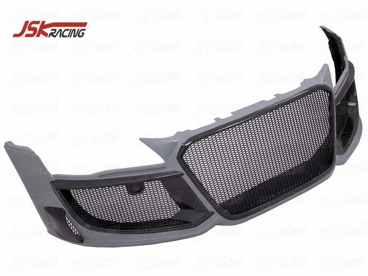 For Audi R8 V8 V10 2008-2015 Regul Style Half Carbon Fiber Front Bumper