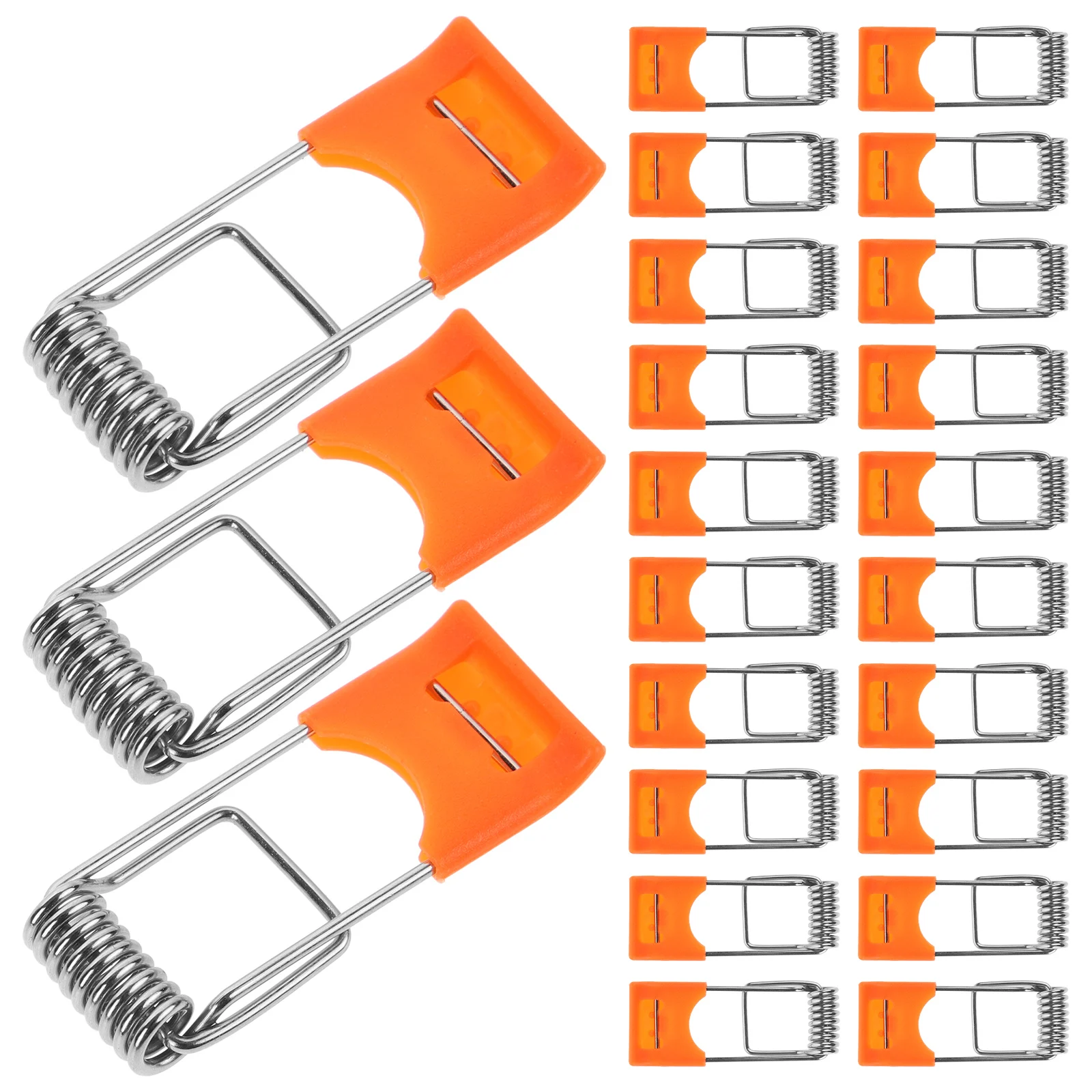 100pcs Spring for Recessed Lighting Orange Snap Downlight Panel Lamp Clamps Ceiling Light Light Securing Clips Accessories