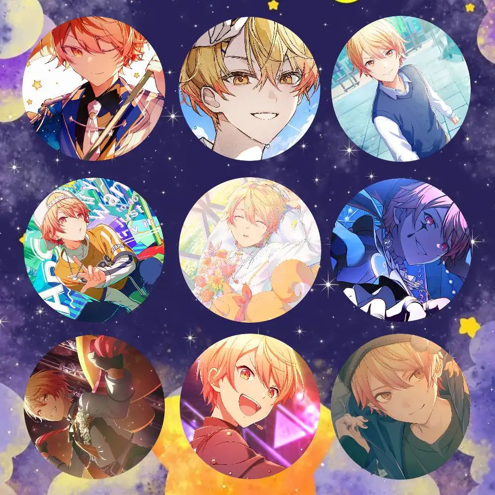 Tenma Tsukasa Manga Game P-Project Sekai Badge Tinplate Meme Round Brooch For Hat Bag Creative Lapel Jewelry Accessories Gifts