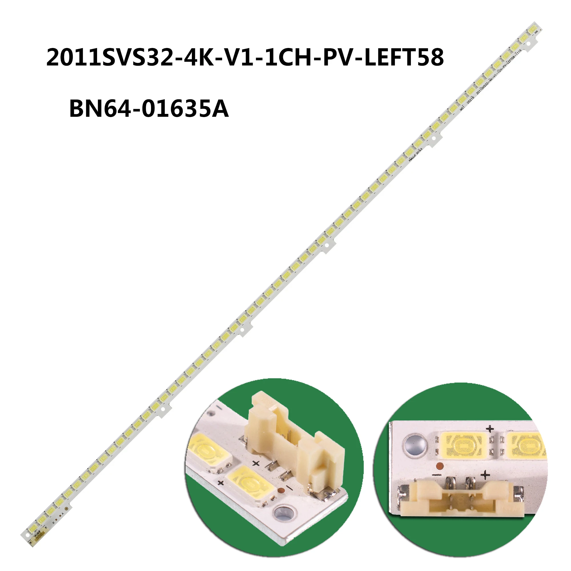 392mm 58leds New LED Strip For 32' TV UA32D4003B UA32D4000 UE32D4000NW UE32D4003 2011SVS32-4K-V1-1CH-PV-LEFT58-1116 BN64-01635A