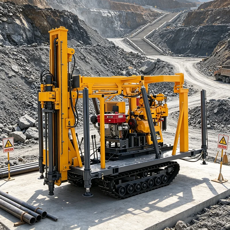 Hard Rock Diamond Core Drill Rig 700m Hydraulic Wireline Core Sampling Equipment for Mineral Prospecting