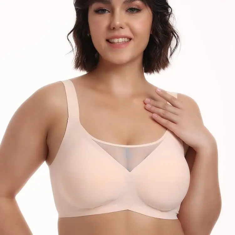 

Спортивный бюстгальтер большого размера, удобное противопровисающее нижнее белье со сборками, мужской комплект Long Sve на осень и весну