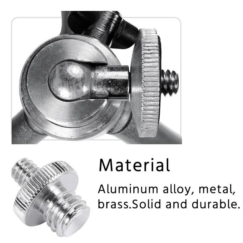 FULL-110X Camera Screw Adapter 1/4 To 1/4 Screw 1/4 To 3/8 Tripod Screw Adapter Converter Brass Screw Adapter Spigot Screw