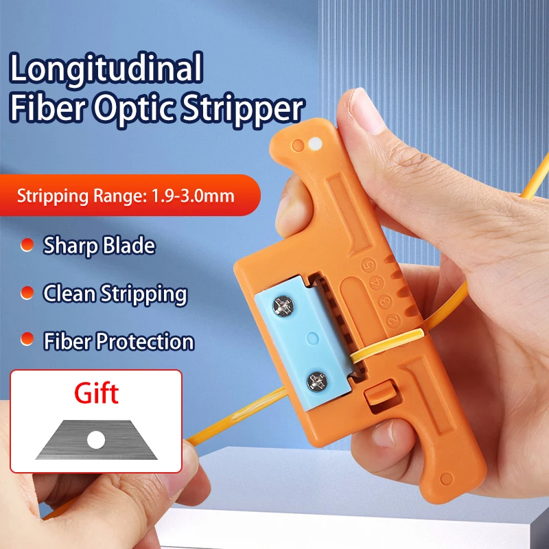 

Инструмент для продольной зачистки оптического волокна BYXGD AUA-05 для свободных буферных трубок, 1.9-3.0 мм, для FTTH-кабелей