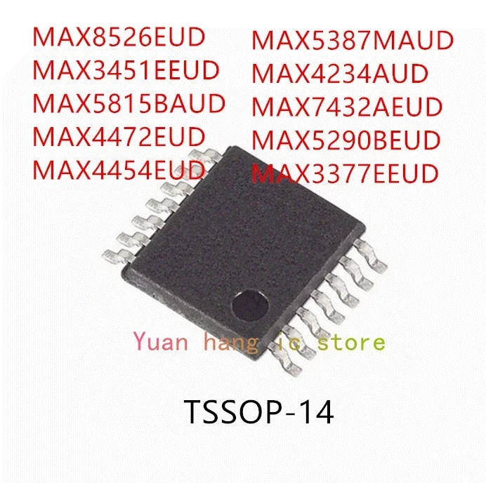

10PCS MAX8526EUD MAX3451EEUD MAX5815BAUD MAX4472EUD MAX4454EUD MAX5387MAUD MAX4234AUD MAX7432AEUD MAX5290BEUD MAX3377EEUD IC