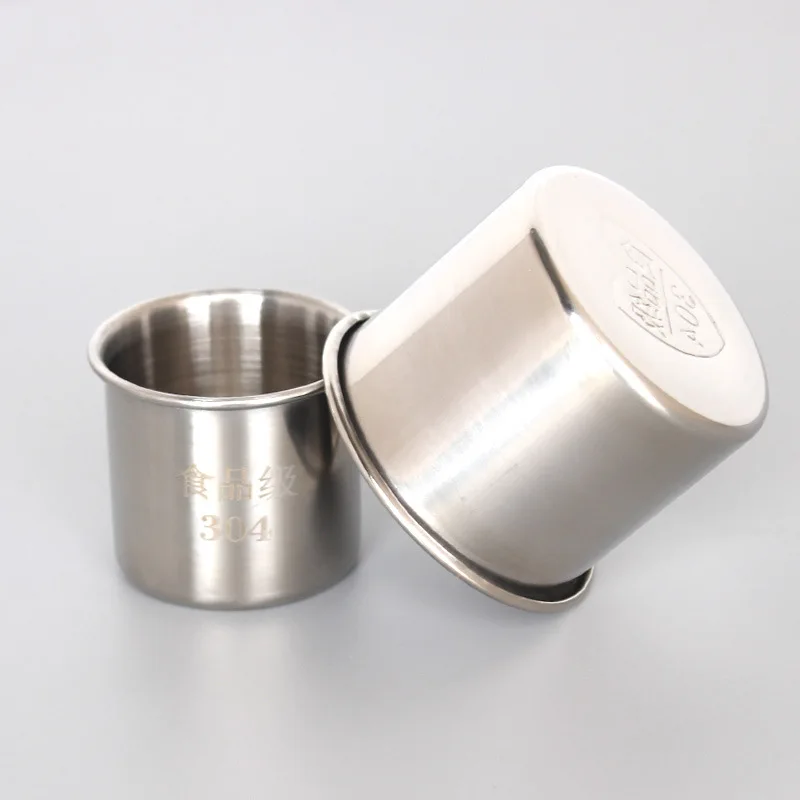 150ml/250ml/370ml Stainless Steel Beer Mug Coffee Tea Wine Milk Tumbler Portable Travel Office Water Cup Drinkware