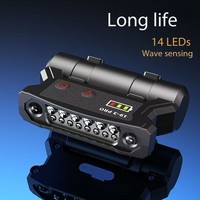 Induction Headlamp Clip Cap Lamp Brim Headwear Night Fishing Super Bright Light Rechargeable Waterproof Long Standby