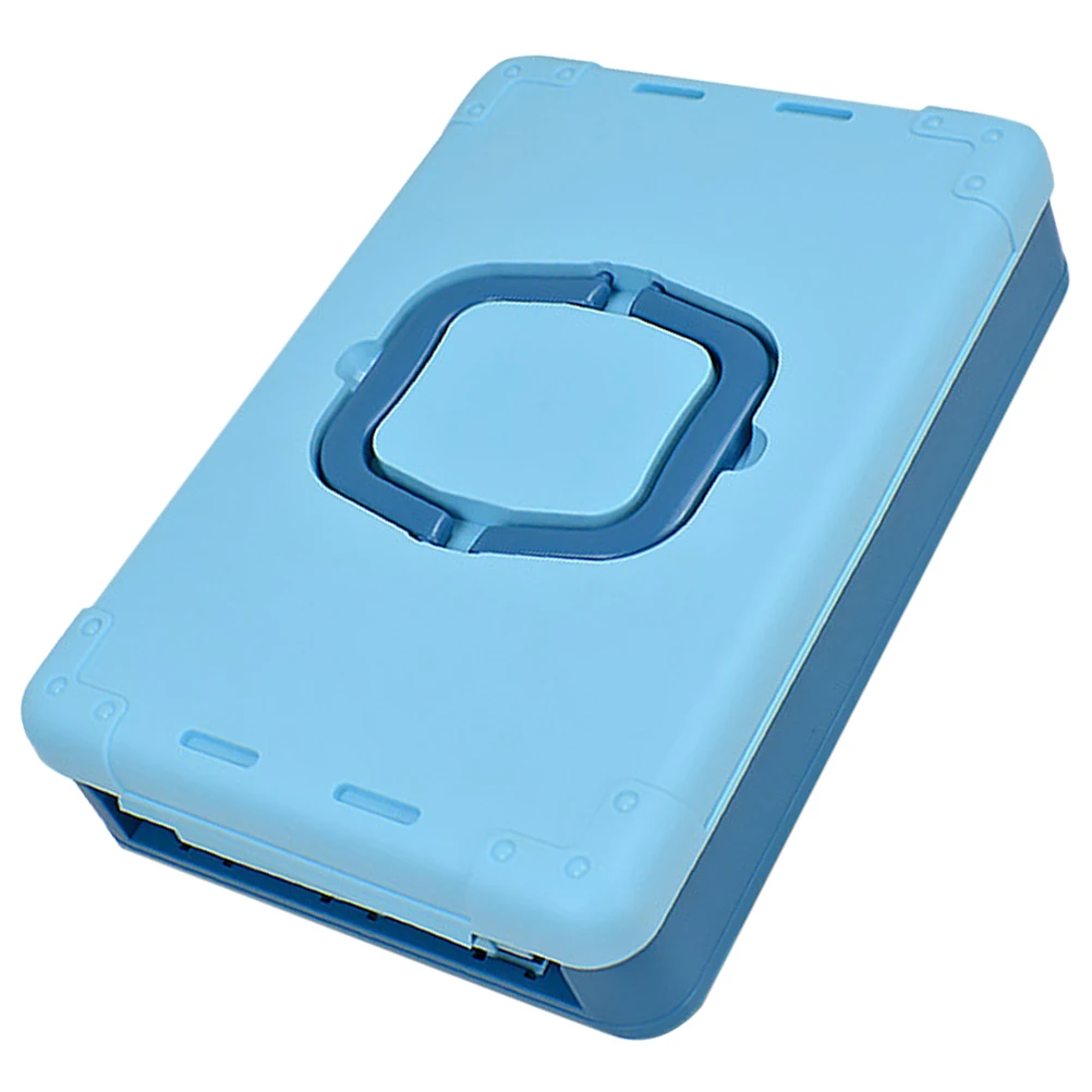 

Plastic Storage Box Folding ganizer Multifunctional Portable Tool Case Large Capacity Dream Blue DB016 Makeup Brush Storage