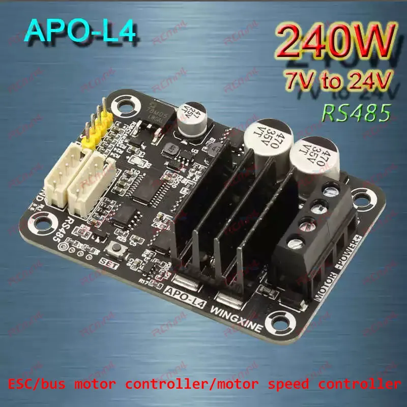 APO-L4 RS485 Serial Bus Modbus Servo Motor Driver Board Multiple Modes Controller for ESC/MCU (PWM) Potentiometer Bus Control