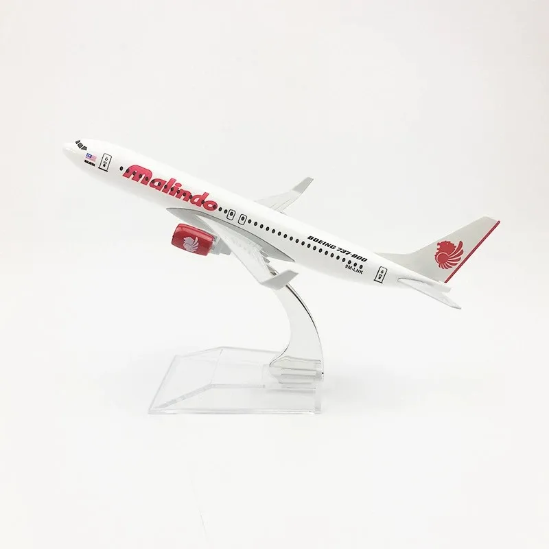 

Металлическая модель самолета Malindo Airways B737, 16 см, масштаб 1:400, литая под давлением, с подставкой, для детей, авиационный хобби-набор