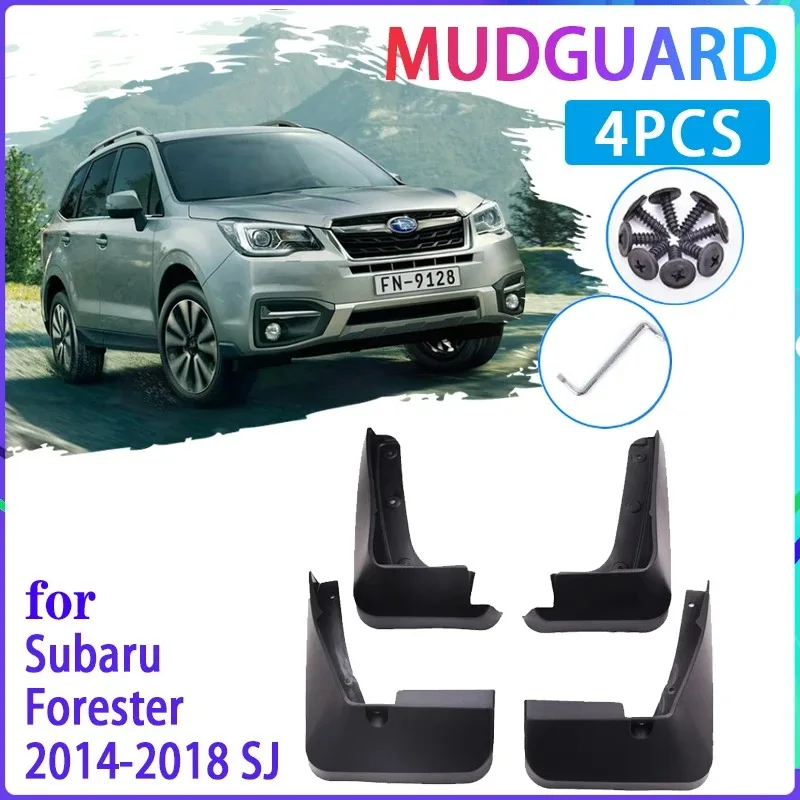 

4 PCS Car Mud Flaps for Subaru Forester SJ 2014~2018 2015 2016 2017 Mudguard Splash Guards Fender Mudflaps Auto Accessories