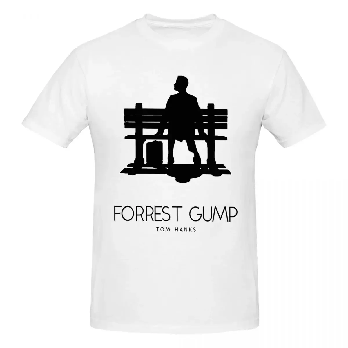 Forrest Gump Bench Movie T Shirts Graphic Y2K Pops Customized Mens Women T Shirt Clothing