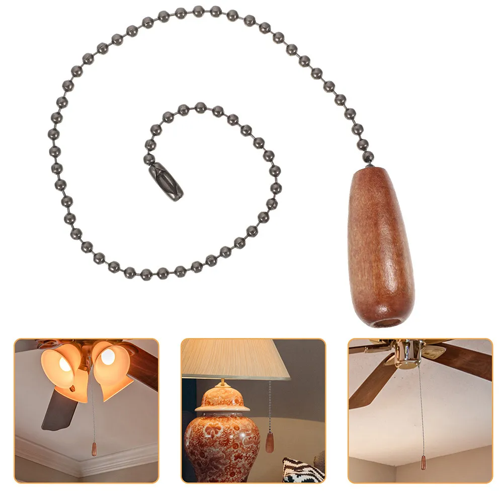 

Набор из 4 винтажных цепочек-удлинителей для потолочного вентилятора, декоративные деревянные цепочки для светильников в спальню, гостиную, прихожую
