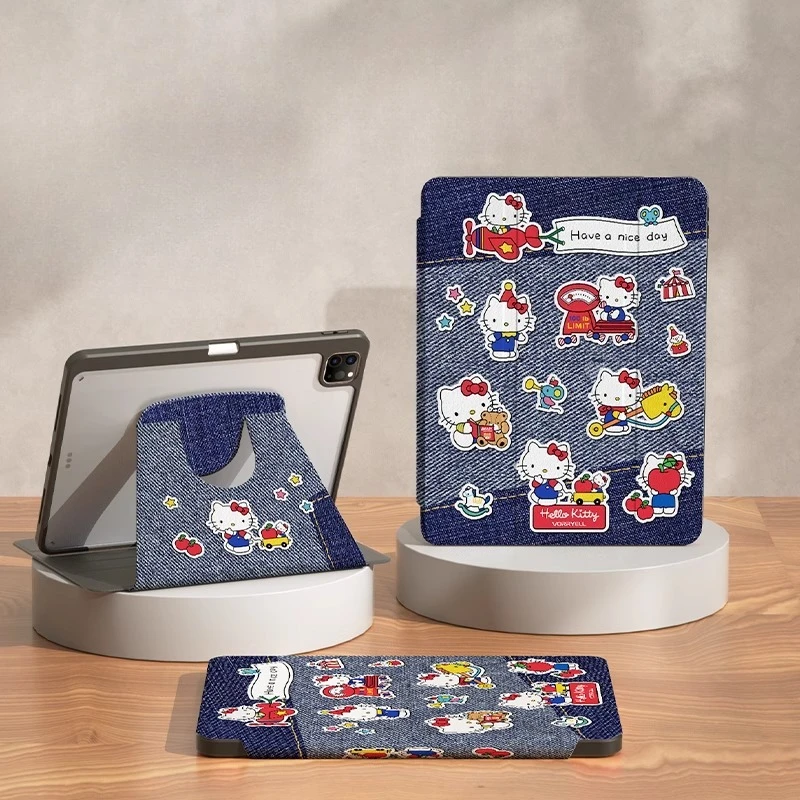 

Hello Kitty for iPad Case Funda ipad Air3 4 5 M2 M3 10.9in Pro 4 5 6 12.9in M4 Protective case Ipad9/10/11 A16 11in Tablet Cover
