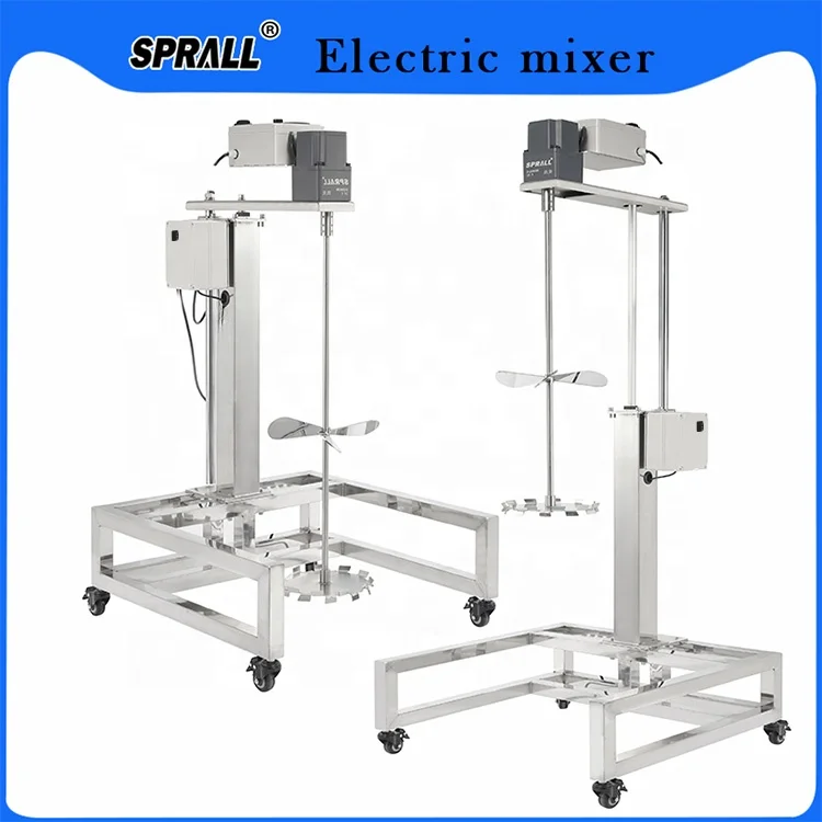 Ice Cream Blender Mixer Machine Agitator Automatic Lift Chemical Milk Tea Food Industry Electric Mixer