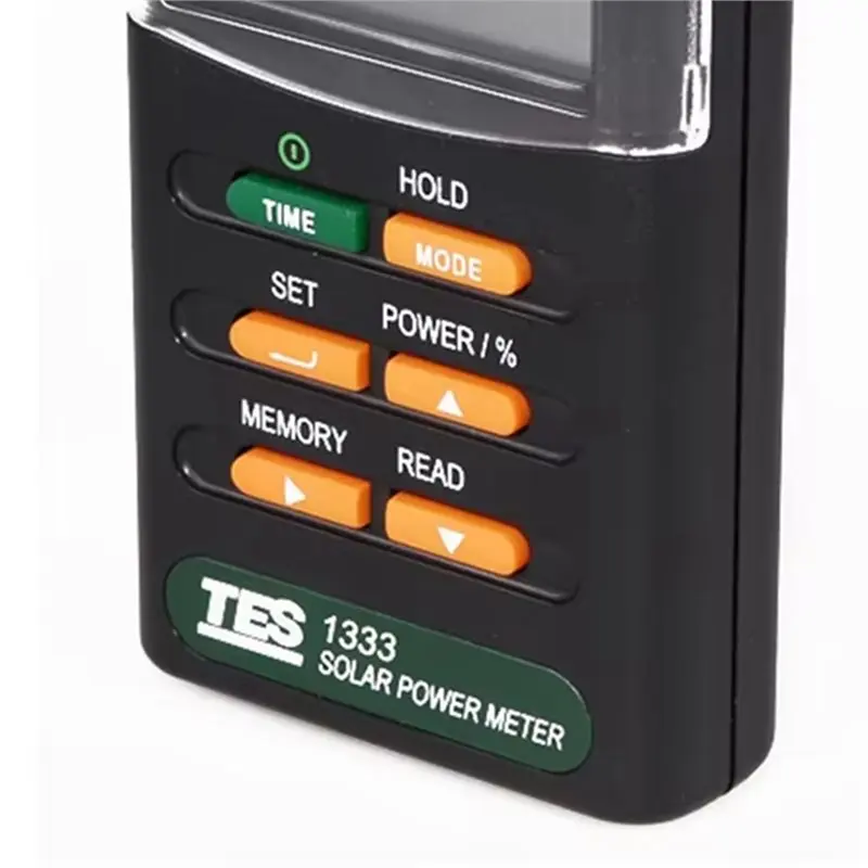 GTBL TES-1333 TES1333 Detektor Radiasi Digital Meteran Penguji Energi Sel Surya Meteran Tenaga Surya Baru
