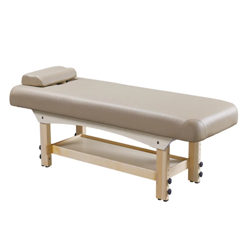 High-end reinforced solid wood beauty bed, special massage treatment bed for beauty salons, traditional Chinese medicine massage