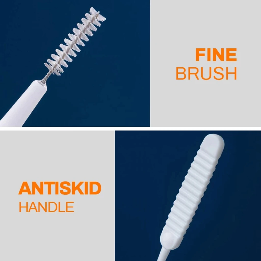 10 pcs Faucet Shower Head Cleaning Brush White Brush Pore Gap Anti-clogging Nylon For Kitchen Toilet Phone Hole Clean Brushes