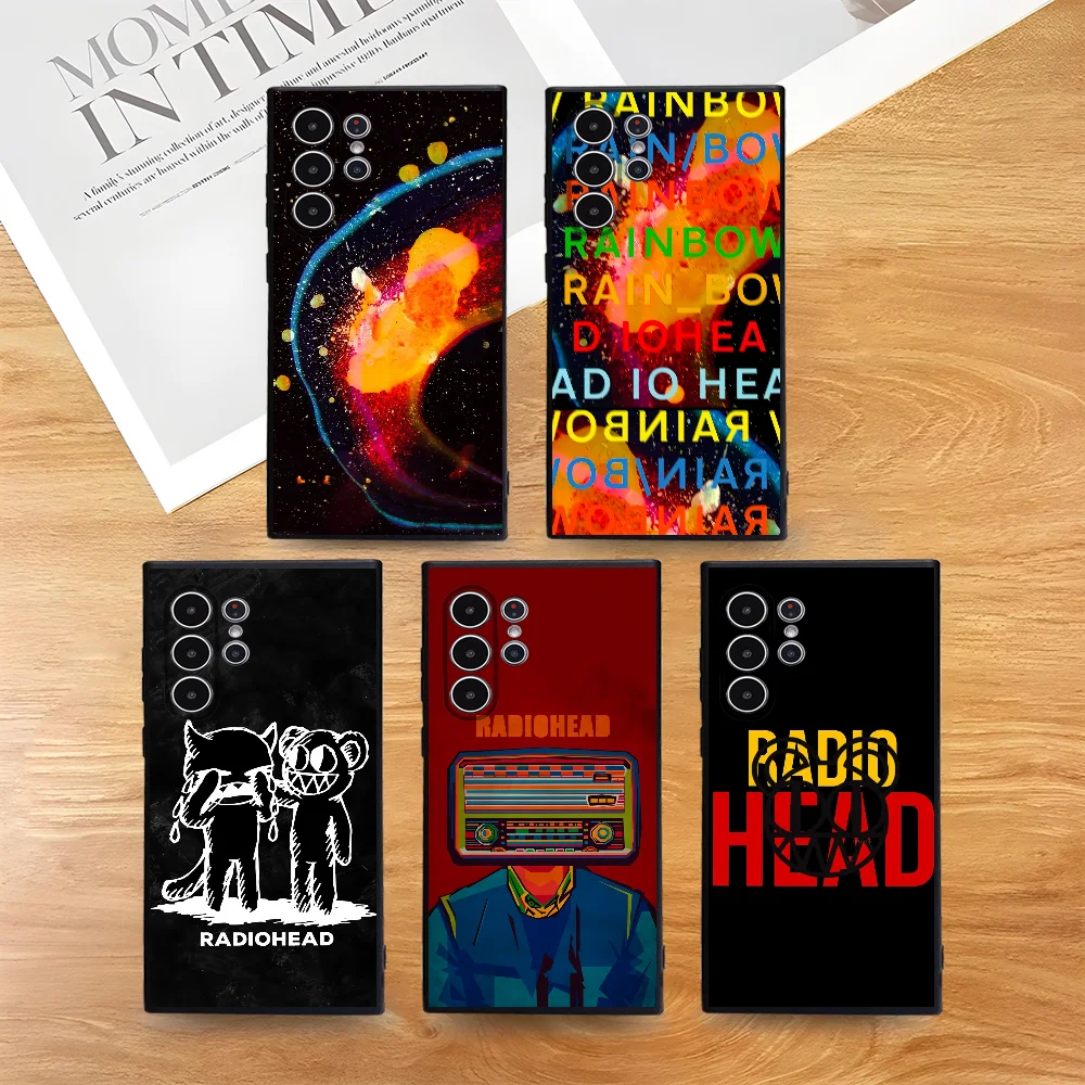 

Fashion R_RadioheadS Rock Phone Case For Samsung Galaxy S25 S24 S22 S23 Ultra S21 S20 Plus 5G Non-Slip Full Cover Soft Case