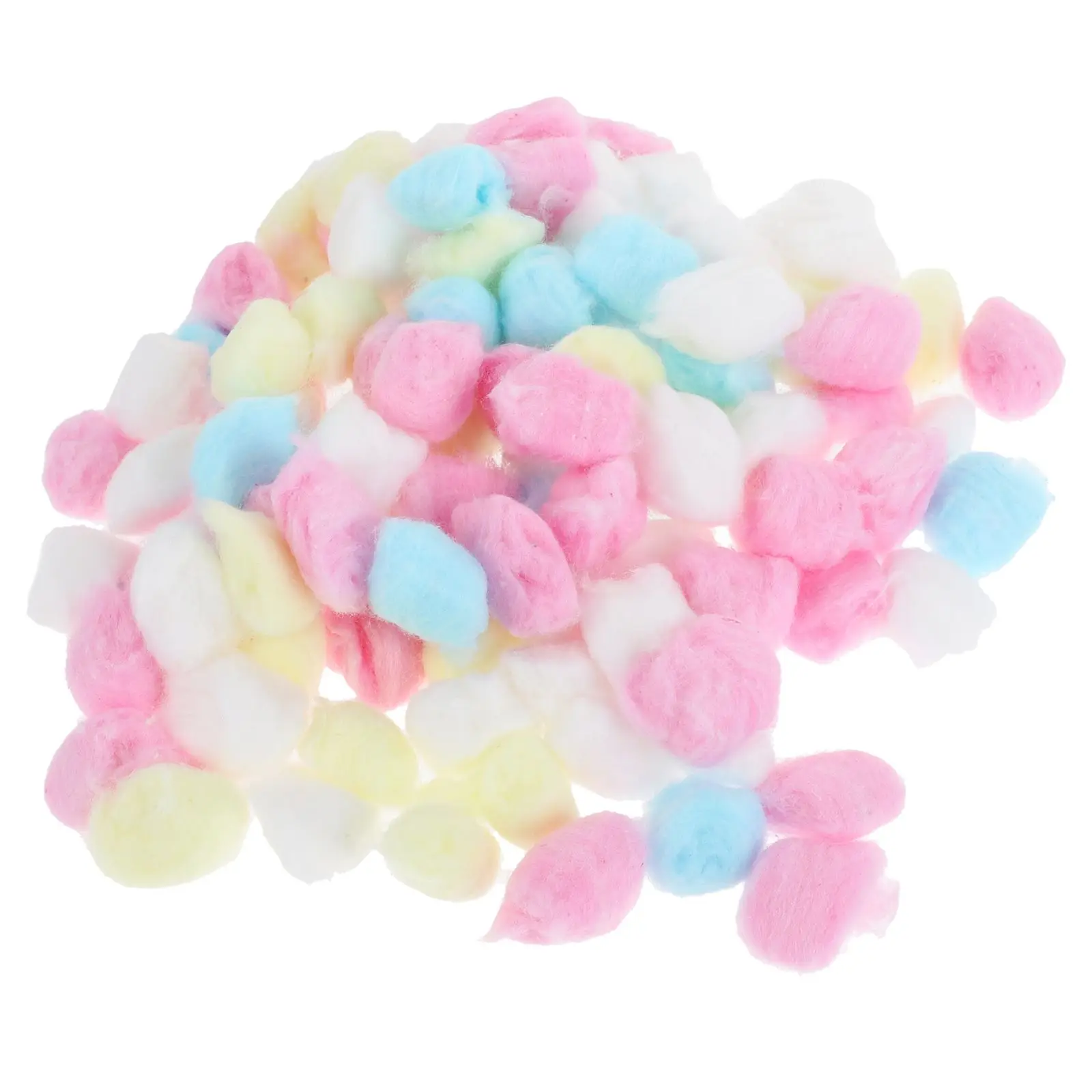 

300 Pcs Colored Cotton Balls for Hamsters Winter Bedding Warm Sleeping Toys Small Animal Supplies Nesting Material Pet Comfort