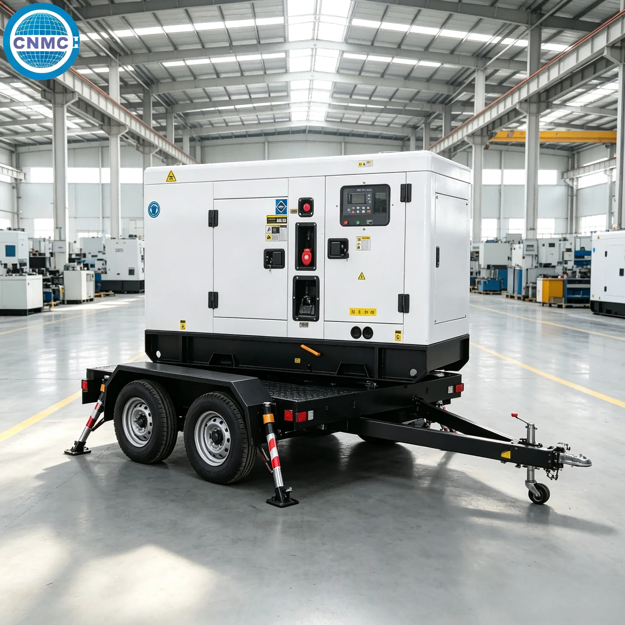 50kw 80kw 100kw 200kw Trailer Type Silent Diesel Generator Three Phase Cummins Electricity Generator CE Certified Factory Use