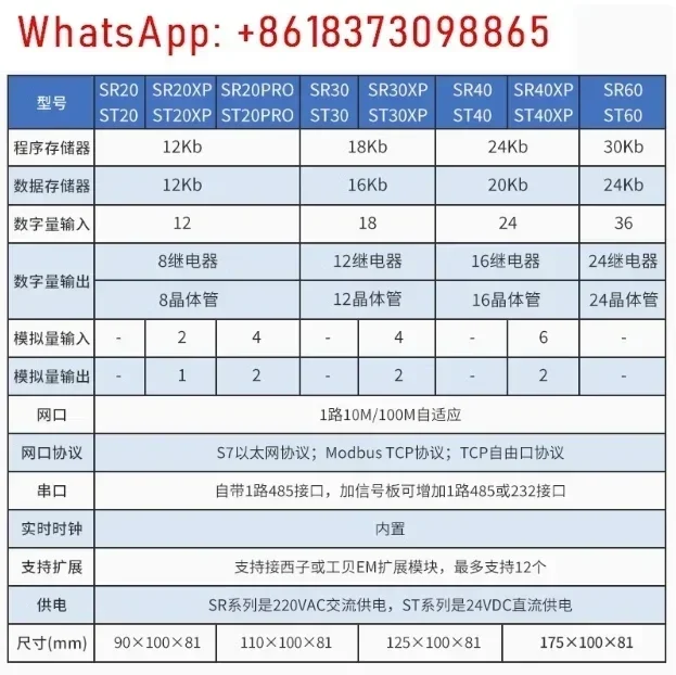 Módulo PLC S7-200 Unidade CPU SMART 6ES7 288-1SR20 ST20 SR30 ST30 SR40 ST40 SR60 ST60-0AA1 Substituir 0AA0