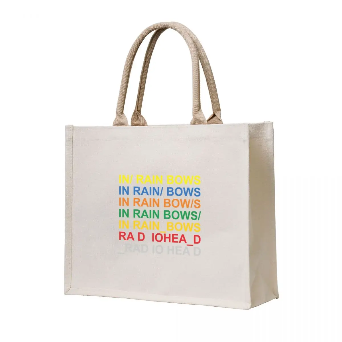 

best of radio in rainbows Tote Bag Canvas shoulder bag shopper bags female bag shopper woman
