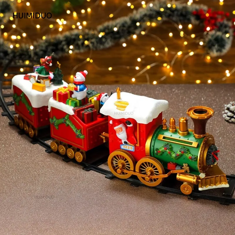 1.35 Meters in Diameter Christmas Track Train Christmas Tree Decorations Atmosphere Scene Arrangement Christmas Gifts
