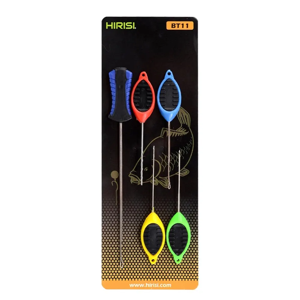 Hirisi Karpervissen Aas Naald Set Gated Naald Pop Up Boilies Splicing Pins Naald Karper Maken Gereedschap Vissen Accessoires BT11